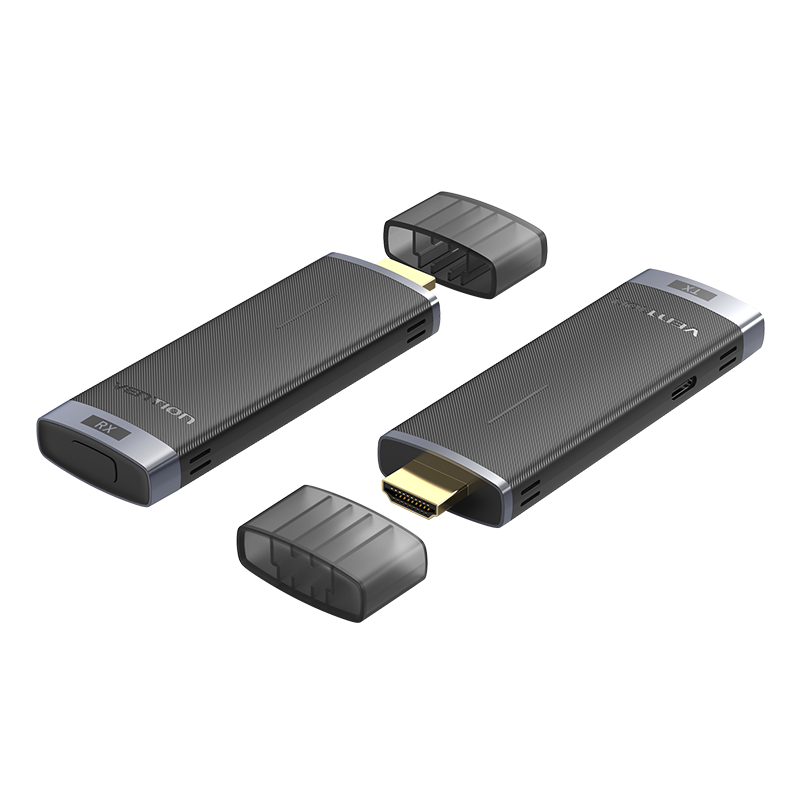 Vezeték nélküli HDMI transzmitter + vevő, 1080p@60Hz, 40m, 5GHz, fekete, ABS, HDMI transzmitter
