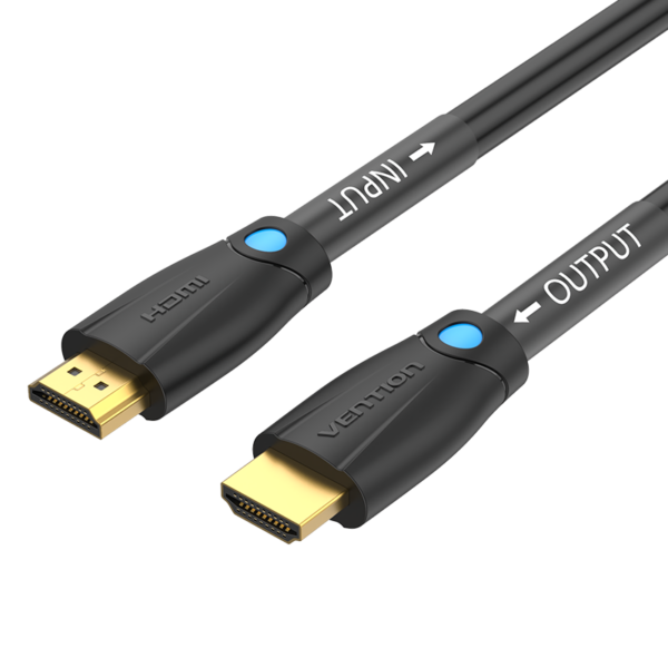 HDMI 2.0/apa -> HDMI 2.0/apa, fekete, PVC, 4K@60Hz, 0,5m, 4K HDMI kábel