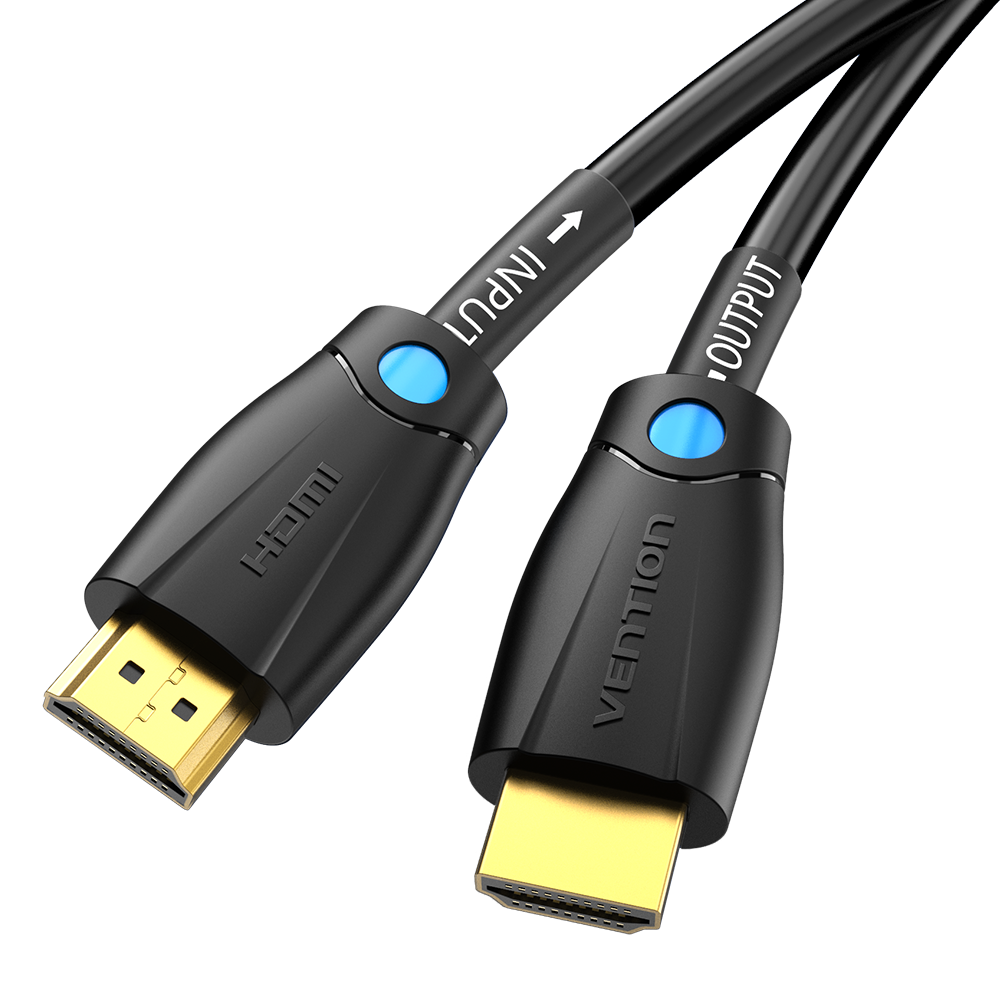 HDMI 2.0/apa -> HDMI 2.0/apa, fekete, PVC, 4K@60Hz, 0,5m, 4K HDMI kábel