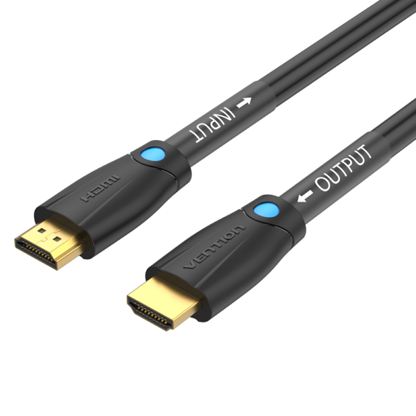 HDMI 1.4/apa -> HDMI 1.4/apa, fekete, PVC, jelerősítős, 4K@30Hz, 20m, aktív HDMI kábel