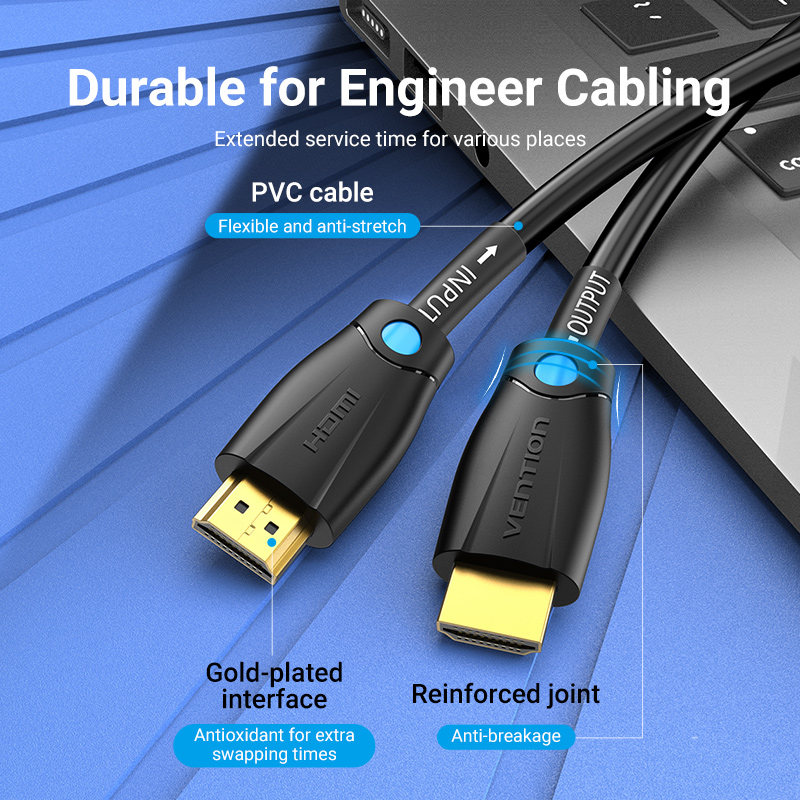 HDMI 1.4/apa -> HDMI 1.4/apa, fekete, PVC, jelerősítős, 4K@30Hz, 20m, aktív HDMI kábel