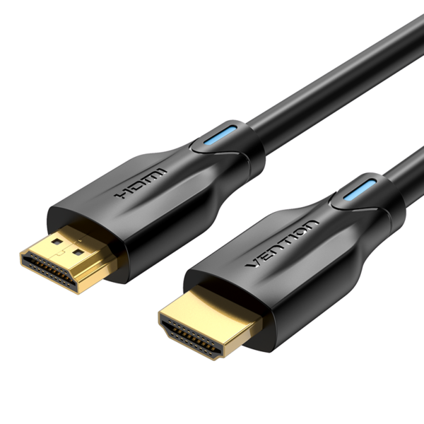 HDMI 2.1/apa -> HDMI 2.1/apa, fekete, PVC, 8K@60Hz, 1m, 8K HDMI kábel