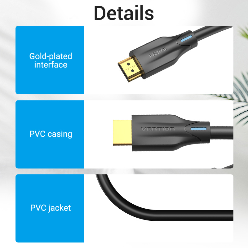 HDMI 2.1/apa -> HDMI 2.1/apa, fekete, PVC, 8K@60Hz, 1m, 8K HDMI kábel