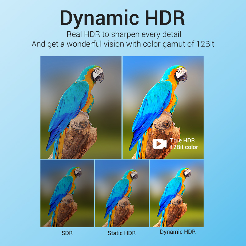 HDMI 2.1/apa -> HDMI 2.1/apa, fekete, PVC, 8K@60Hz, 1m, 8K HDMI kábel