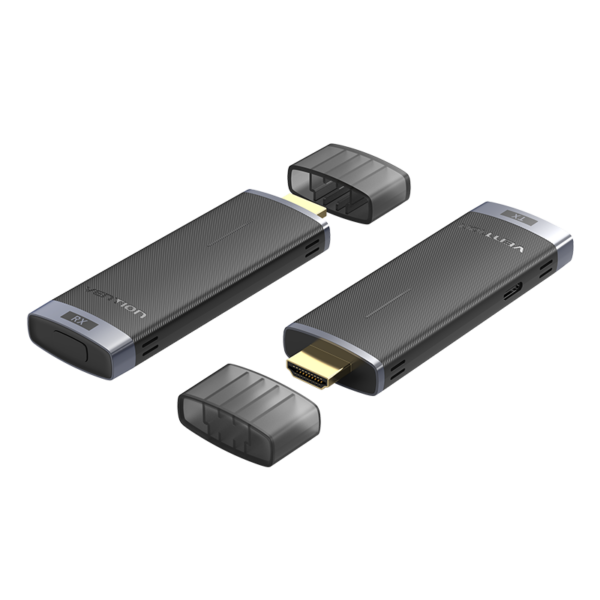 Vezeték nélküli HDMI transzmitter + vevő, 1080p@60Hz, 40m, 5GHz, fekete, ABS, HDMI transzmitter