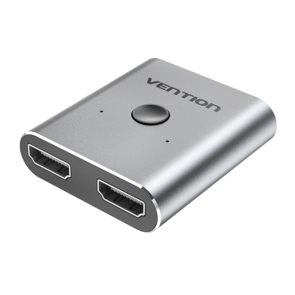 2 be 2 ki, 4K@60Hz, alumínium ötvözet, kétirányú, HDMI switch