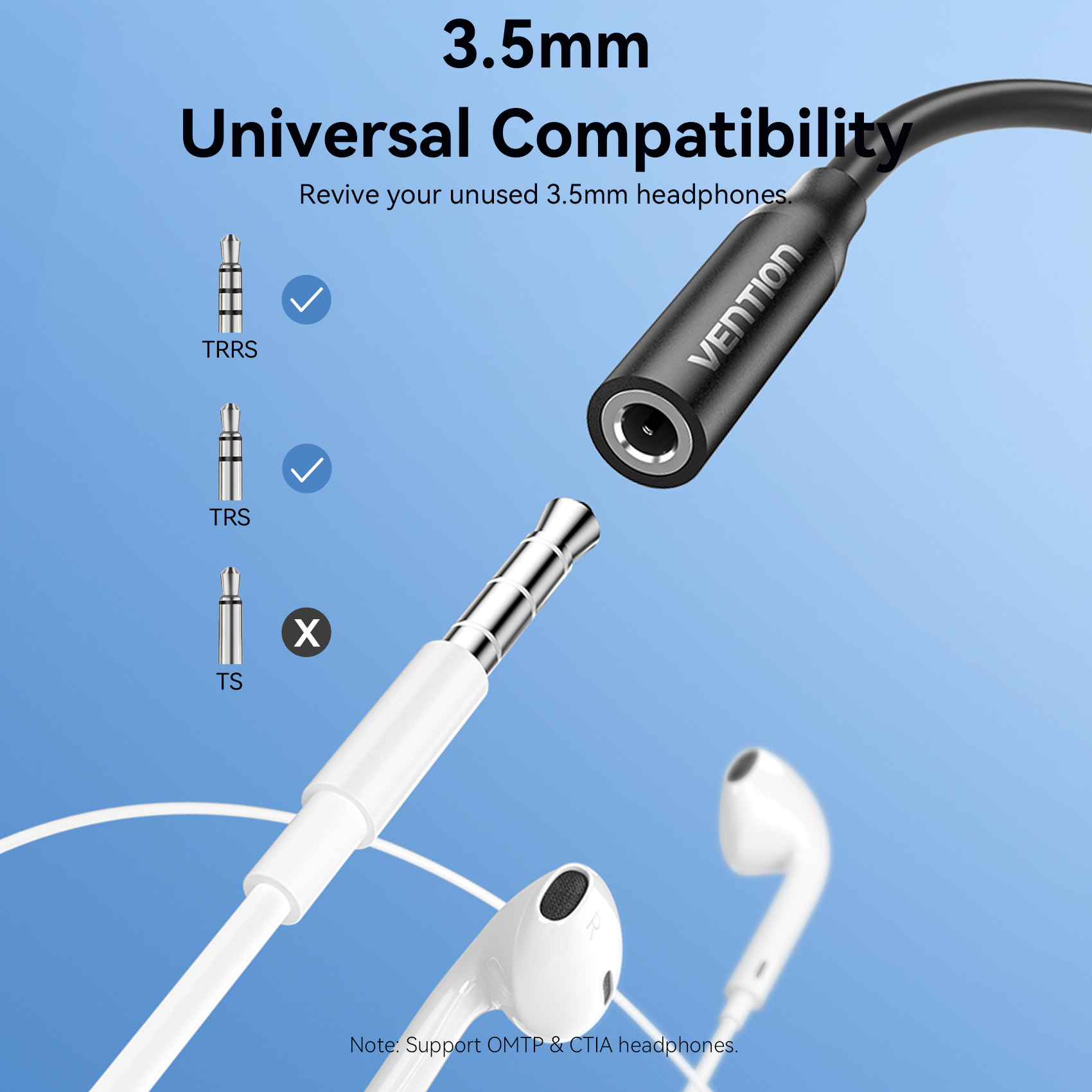 USB-C/apa -> 3,5mm miniJack/anya, fekete, alumínium házas, DAC chippes, 0,1m, audio adapter (dobozos kiszerelés)