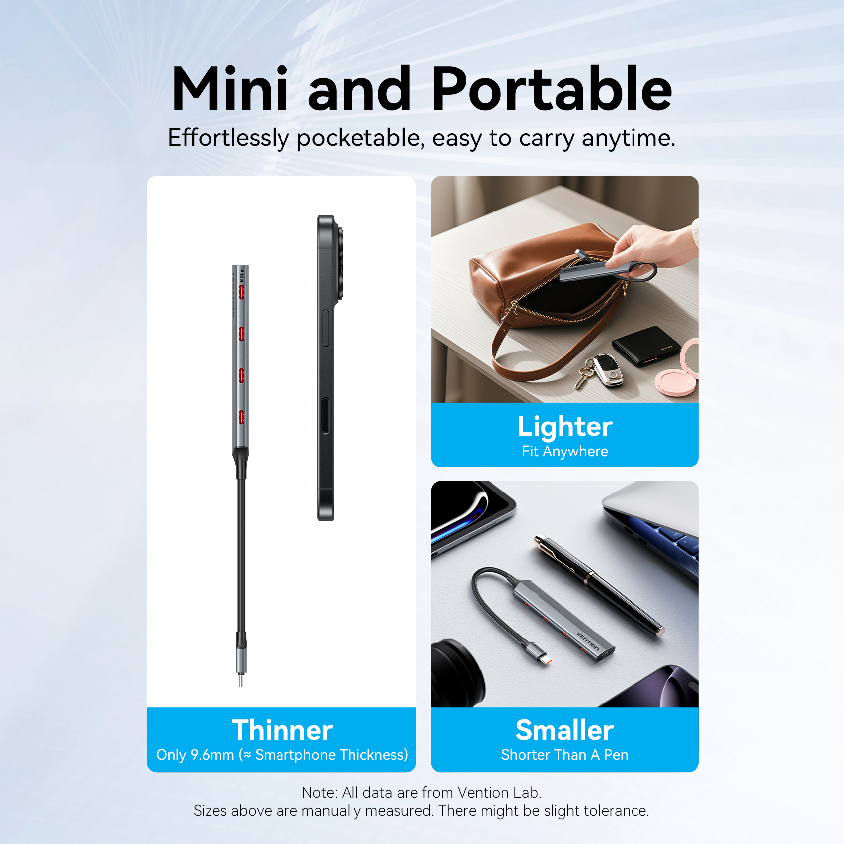 5in1 USB-C/apa -> 4×USB-C 3.2 Gen2 + USB-C (PD), szürke, alumínium házas, 0,15m, USB hub