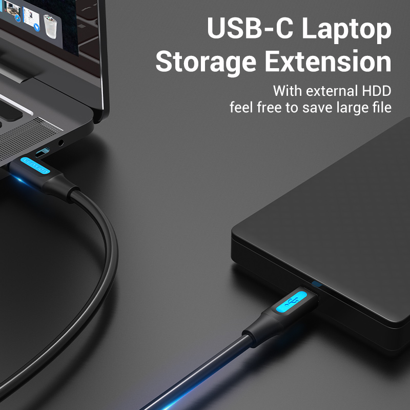 USB-C 2.0/apa -> Mini-B/apa, fekete, TPE, 2A, 10W, 1m, adat- és töltőkábel