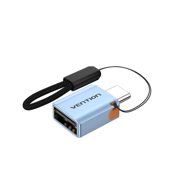 USB-C 3.1/apa -> USB-A 3.1/anya, szürke, alumínium házas, OTG adapter