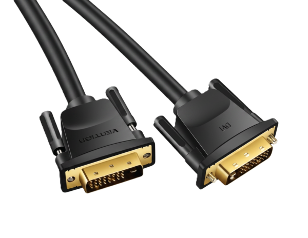 DVI-D/apa -> DVI-D/apa, fekete, PVC, 3m, videókábel