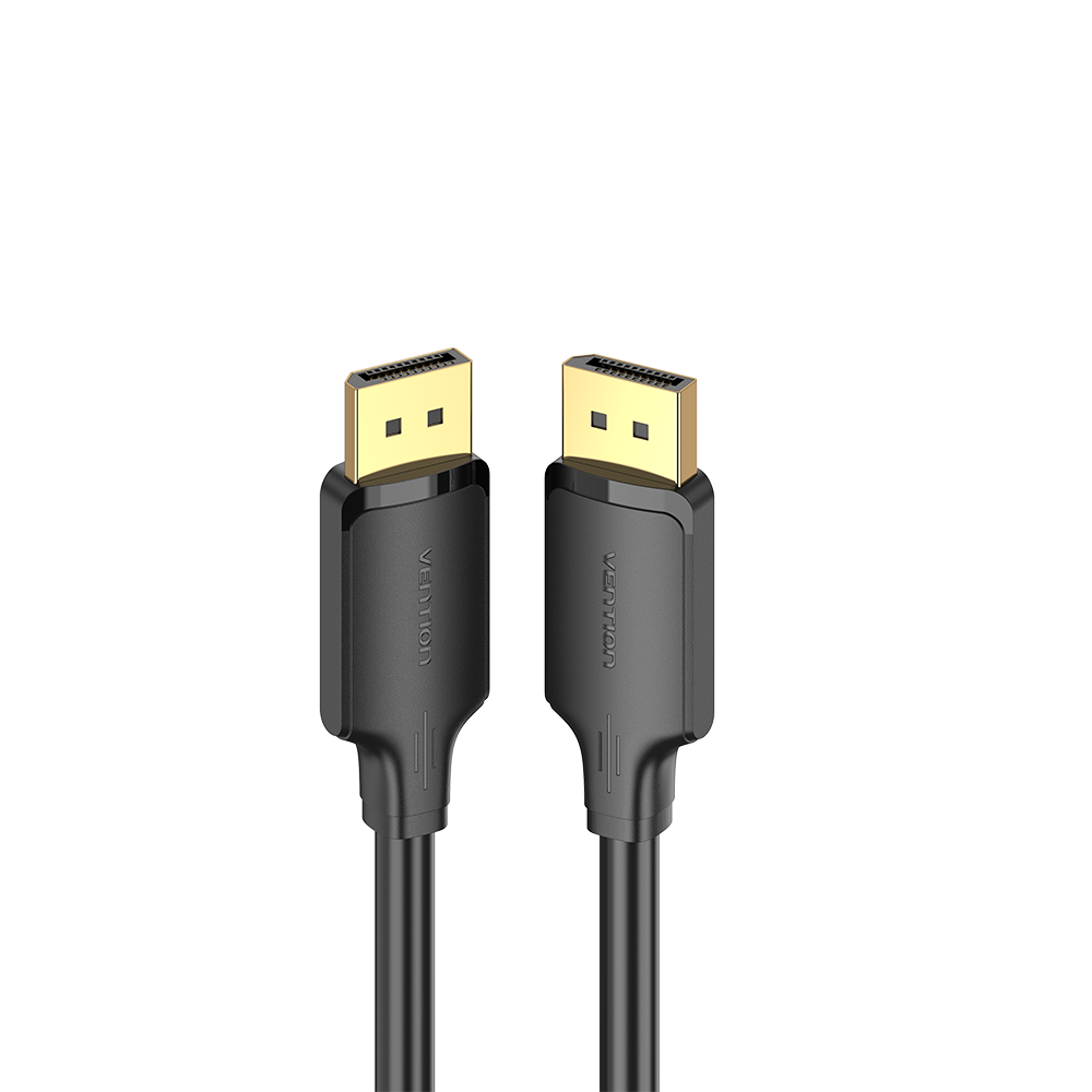 DisplayPort 1.2/apa -> DisplayPort 1.2/apa, fekete, PVC, 3m, videókábel