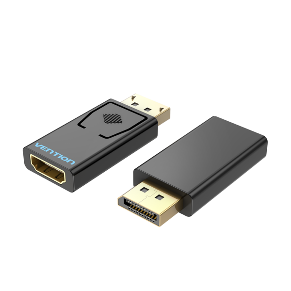 DisplayPort/apa -> HDMI/anya, fekete, ABS, DP–HDMI adapter