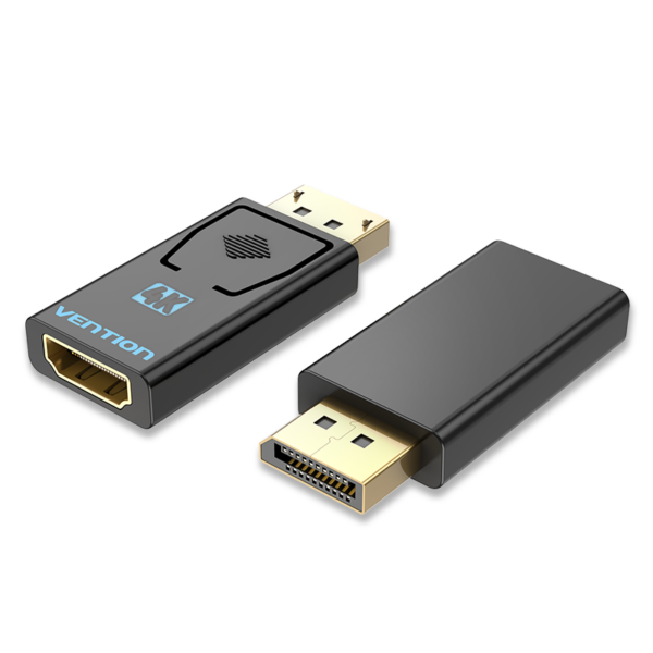 DisplayPort/apa -> HDMI 1.4/anya, fekete, ABS, DP–HDMI adapter