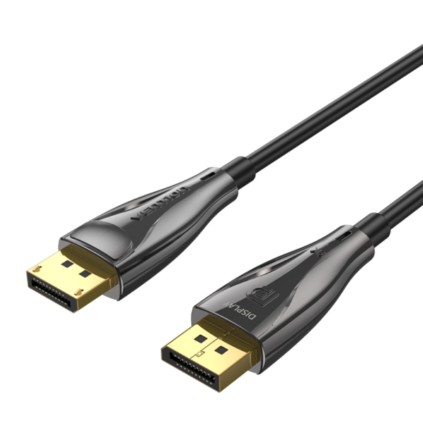 DisplayPort 1.4/apa -> DisplayPort 1.4/apa, fekete, optikai (AOC), 8K@60Hz, 1,5m, 8K DisplayPort kábel