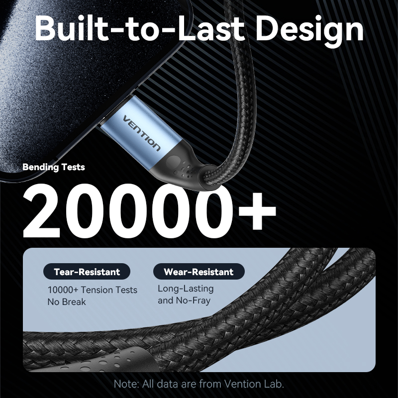 USB-C 2.0/apa -> USB-C 2.0/apa, fekete, nylon fonott, 5A, 240W, 1m, E-Marker chipes, alumínium házas adat- és töltőkábel