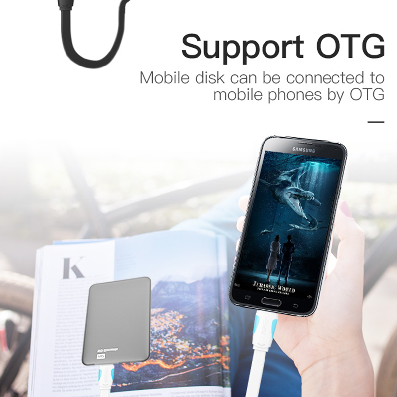 USB-A 3.0/apa -> Micro-B/apa, fekete, PVC, 2A, 10W, 0,5m, lapos, adat- és töltőkábel